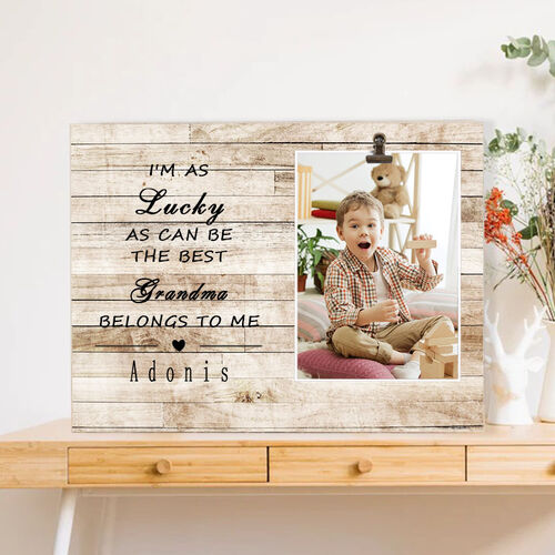Personalized Picture Frame Lovely Baby Photo Gift for Grandma