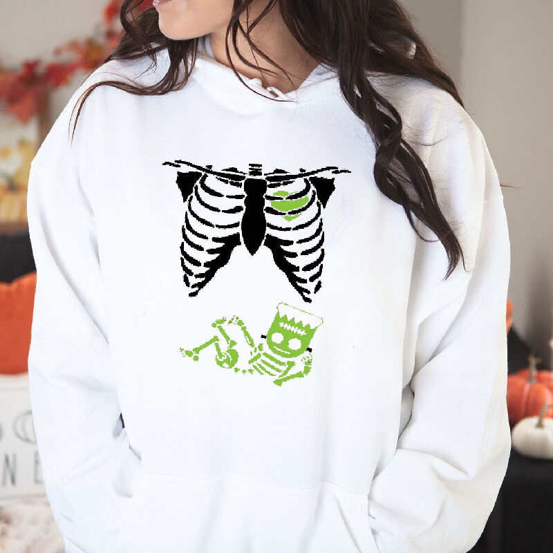 Fashionable Hoodie with Leisurely Ghost Pattern Simple Gift for Halloween