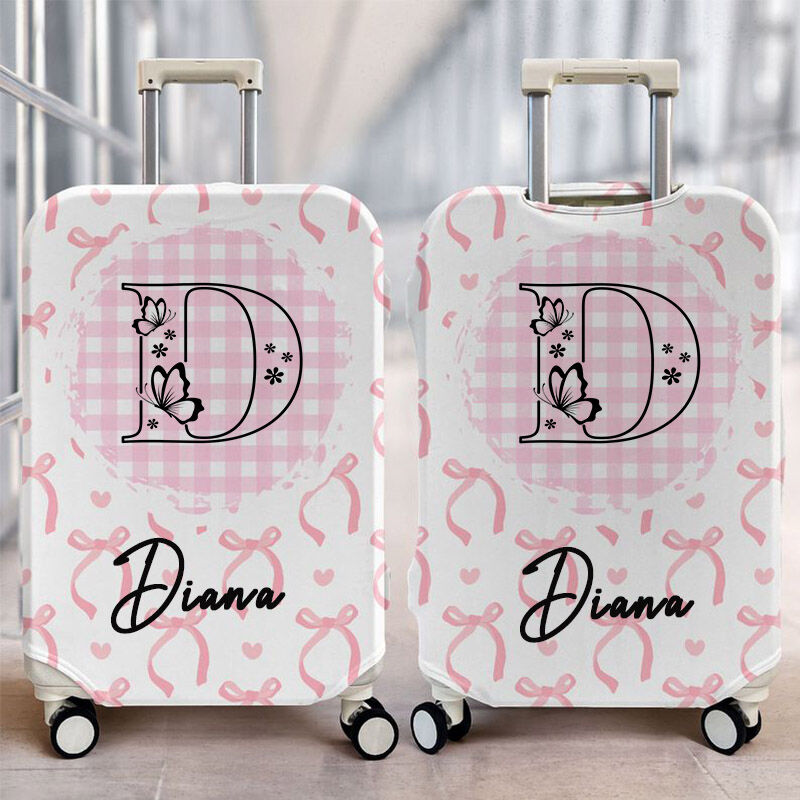 Personalized Luggage Cover with Customized Letters and Names Gift for Friends