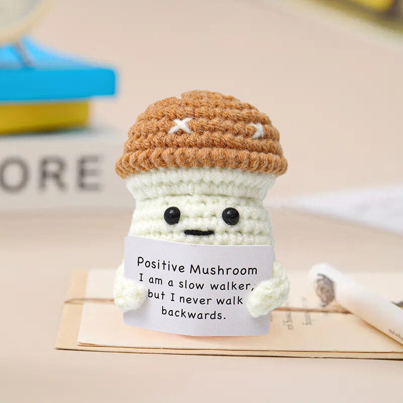 Poupée Positive Champignon au Crochet Excellent cadeau pour les amis