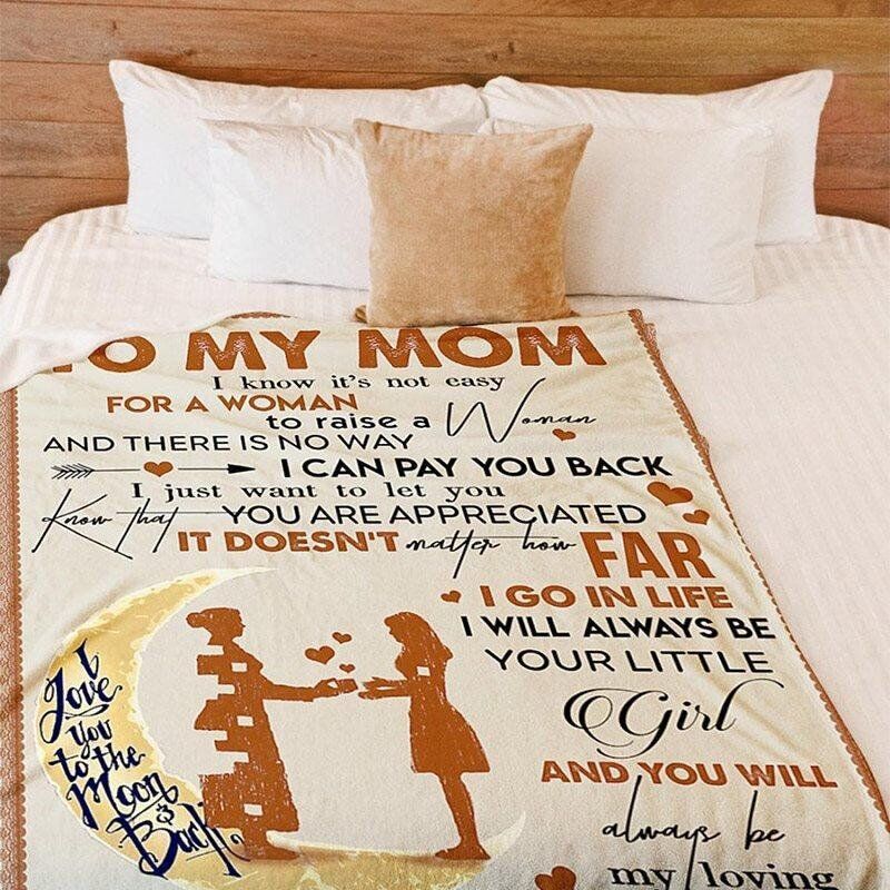 Personalized Love Letter Blanket to My Loving Mom from Daughter