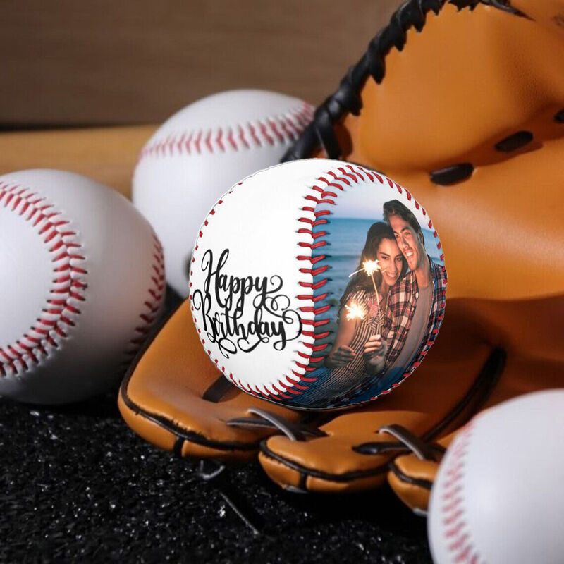 Custom Photo Baseball Birthday Gift for Friend