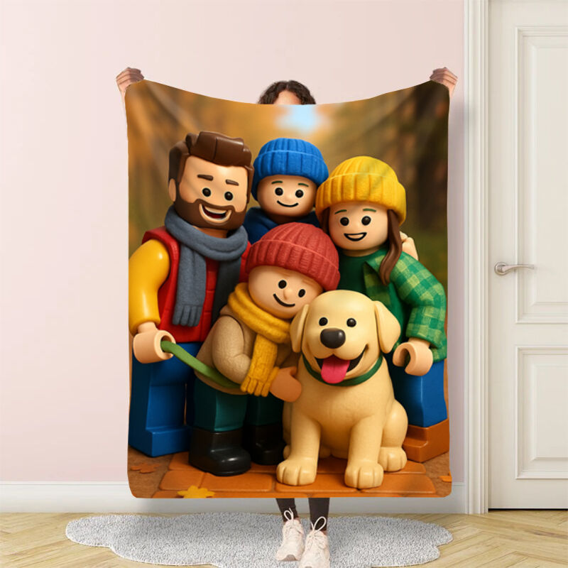 Personalized Picture Blanket Precious Gift for Family