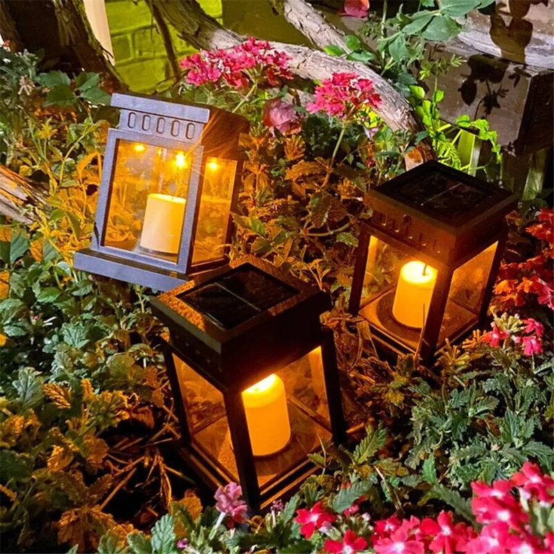 Personalized Solar Retro Palace Lanterns Customized Photo Waterproof Outdoor Lights for Christmas