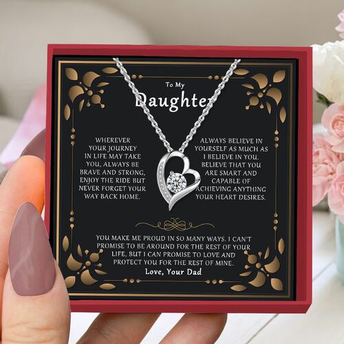 Gift for Daughter "Always Believe In Yourself As Much As I Believe In You" Necklace