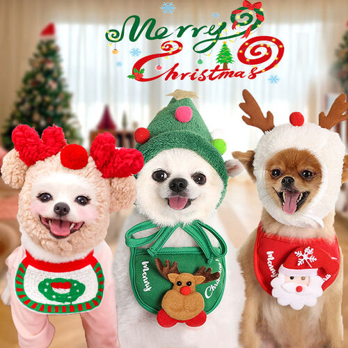 ペット用 クリスマス 衣装 ペット用品 犬猫用 帽子 スタイ