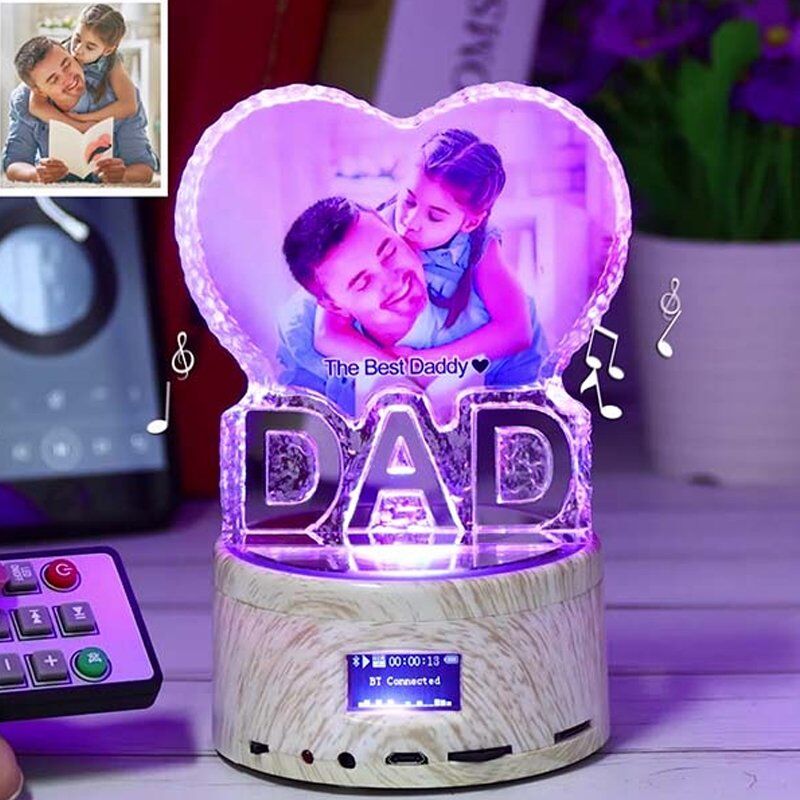 Bluetooth Full Color Photo Crystal Music Light-To Dad