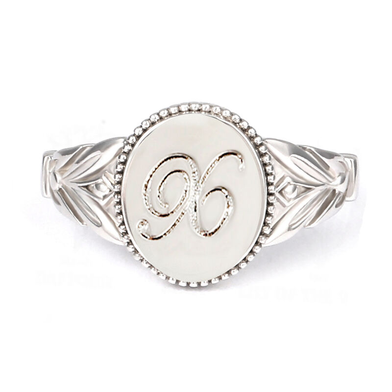Simple Personalized Initial Ring