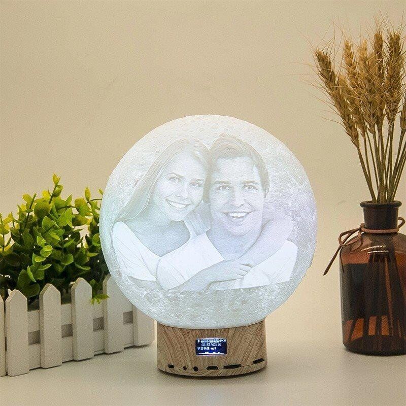 Custom 3D Bluetooth Speaker Moon Lamp