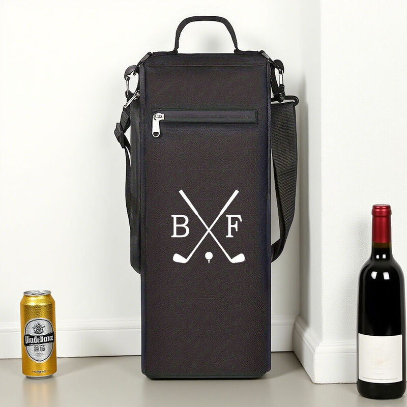Personalised Golf Cooler Bag Custom 2 Letters Beer Cooler Bag Gift for Boyfriend