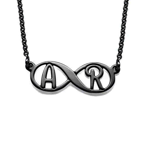 "Let Me Accompany You" Personalized Infinity Necklace