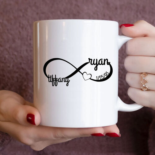 Personalized Unlimited Custom Mug with Name and Heart