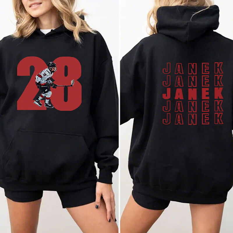 Personalized Hoodie Custom Sport Photo with Cool Name Design Attractive Gift for Sports Lovers
