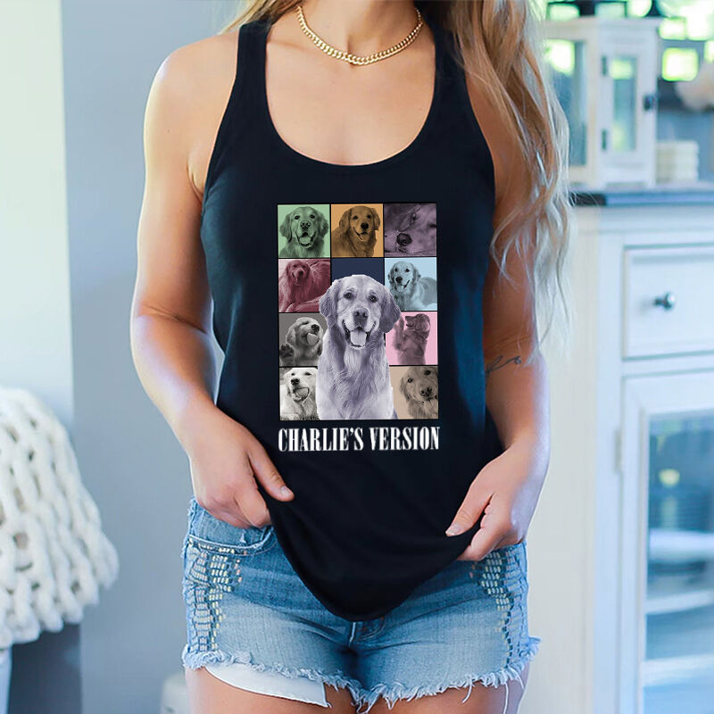 Personalized Tank Top Your Pet's Version Custom Photos Design Attractive Gift for Pet Lovers