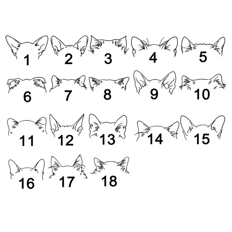 Personalized Tank Top Embroidered Camisole Custom Cat Ear Outline Design Perfect Gift for Her