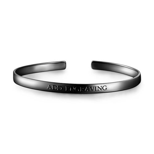 "Less Is More" Engravable Cuff Bangle For Her