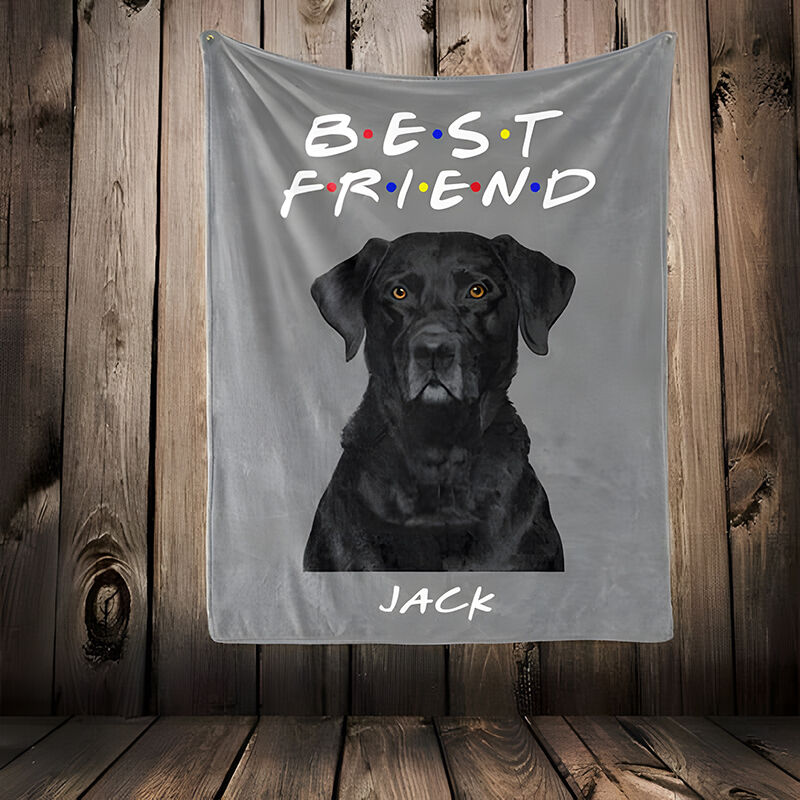 Personalized Picture Blanket Interesting And Warm Gift for Pet Lover "Best Friend"