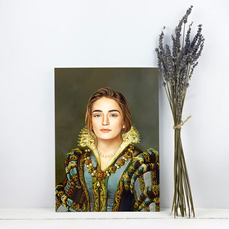 "The Duchess" Personalized Royal Photo Frame Customized Head Photo for Her