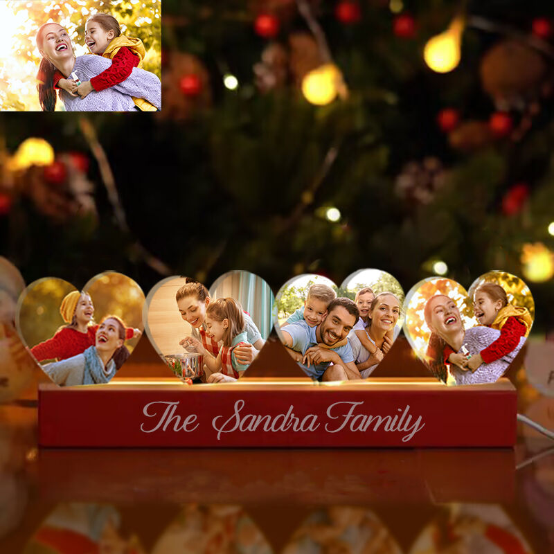 Personalized Picture Night Light Warm Gift for Family