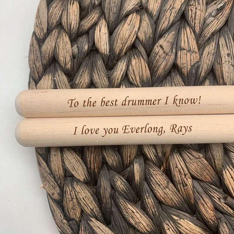 Personalisierte Drumsticks Individuell graviertes Geschenk für Schlagzeuger Geschenk für Freunde
