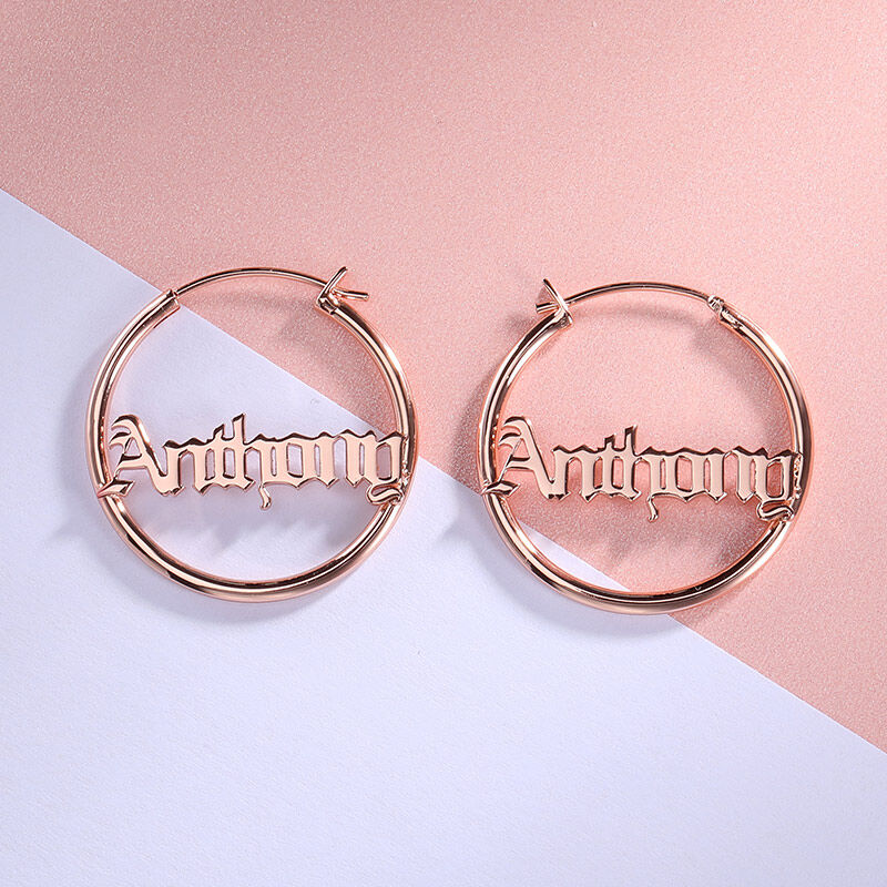 "Change Yourself" Personalized Name Earrings
