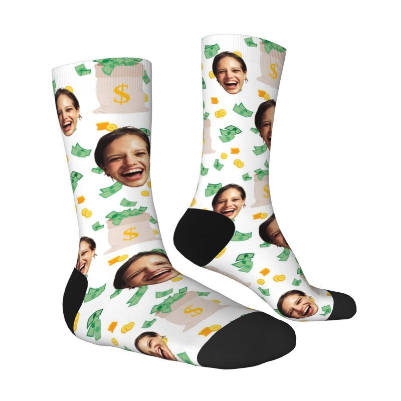 Customized Face Socks can Add Photos Gift for Friends