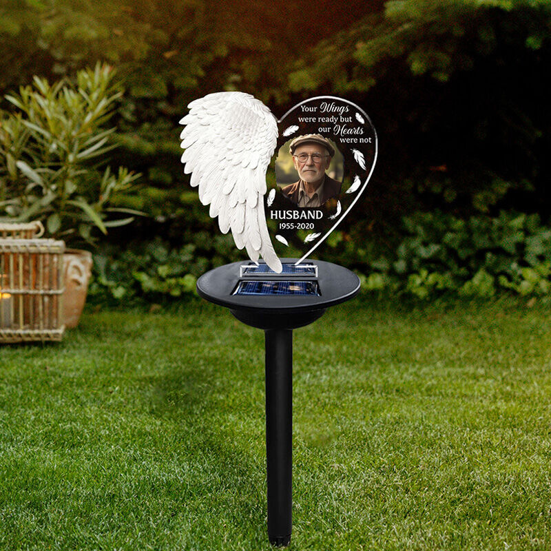 Personalized Solar Outdoor Lights Custom Memorial Gifts for Family