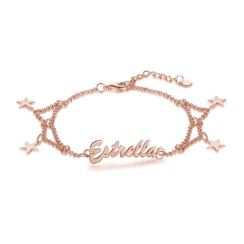"To The End" Personalized Name Bracelet