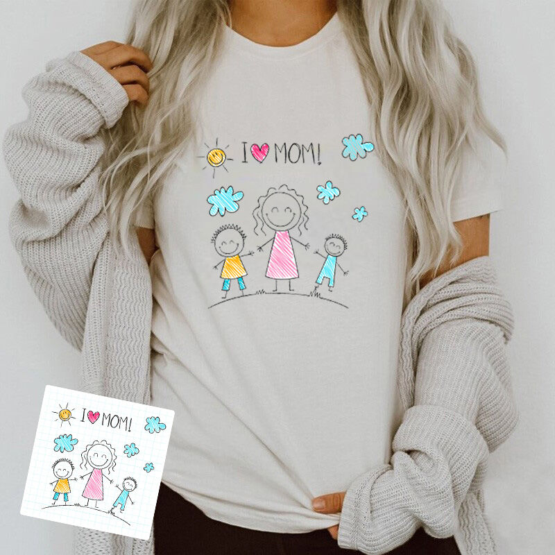 Personalized T-shirt with Custom Picture for Mother's Day