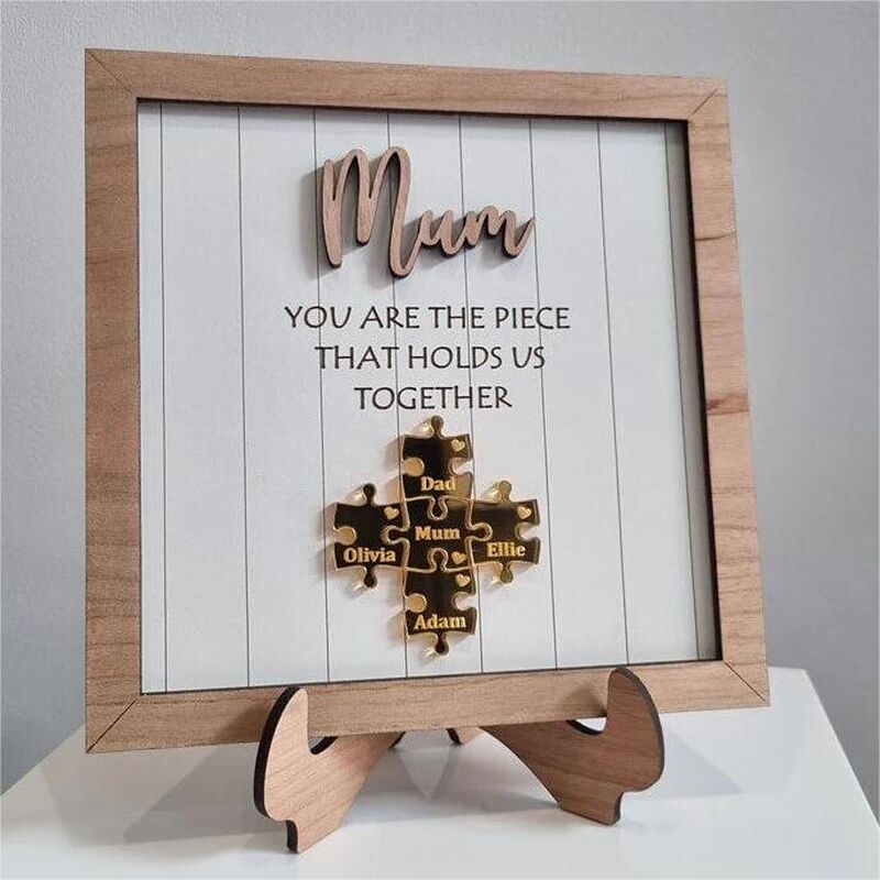 Personalized Name Puzzle Photo Frame Best Gift For Mom