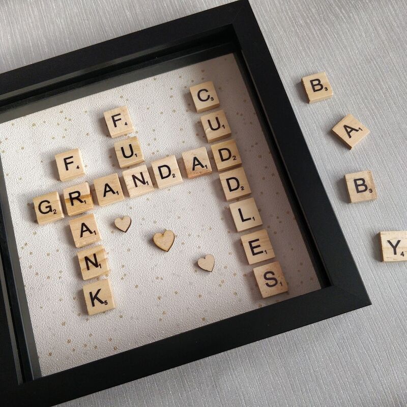 Personalized Scrabble Frame Warm Gift For Family