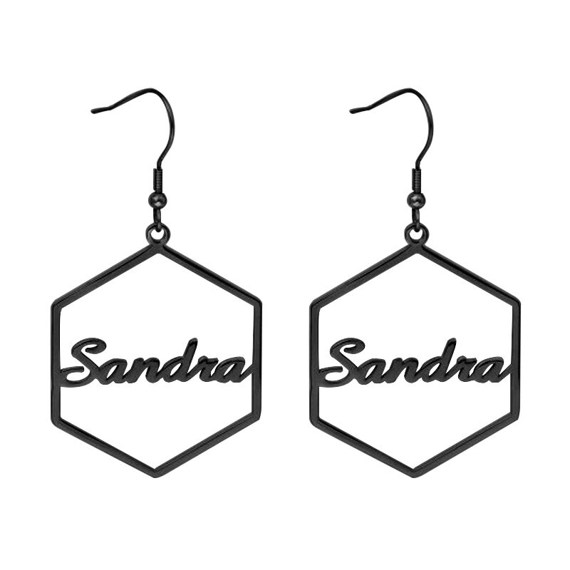 "First Love" Personalized Name Earrings