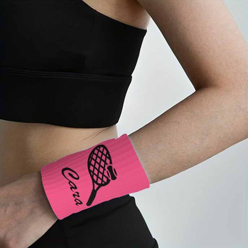 Muñequera deportiva personalizada con diseño de tenis Nombre personalizado Regalo perfecto para los amantes del tenis