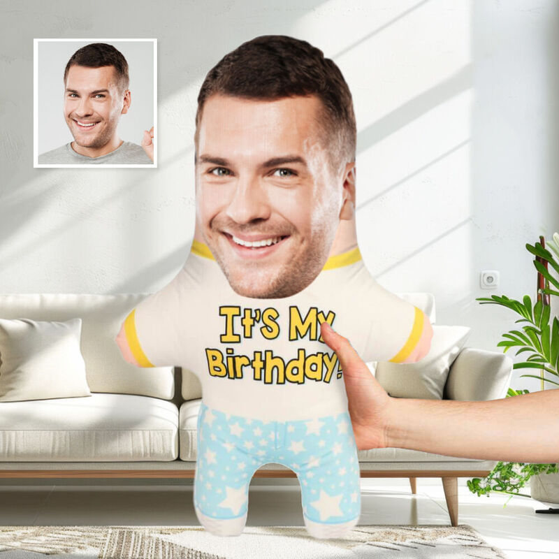 Customized Face Pillow "Today Is My Birthday" Pillow Gift for Friends