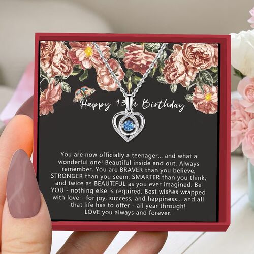 Gift for Kid "Best Wishes Wrapped With Love - For Joy, Success, And Happiness" Necklace