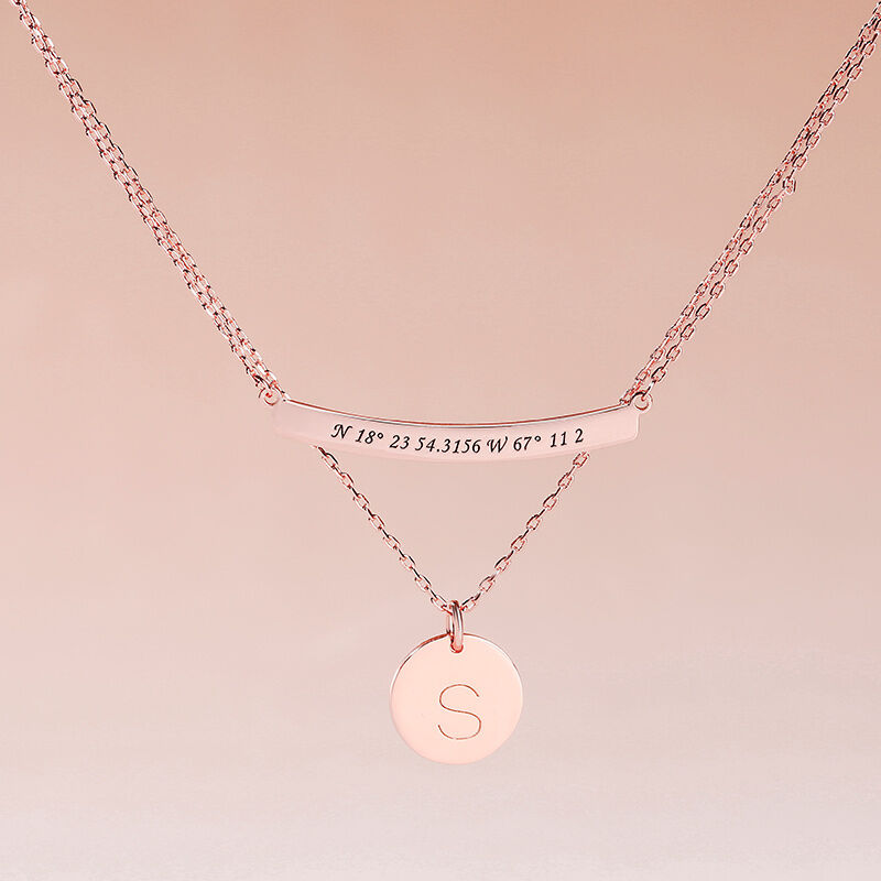 "Dare To Be Different" Personalized Initial Necklace