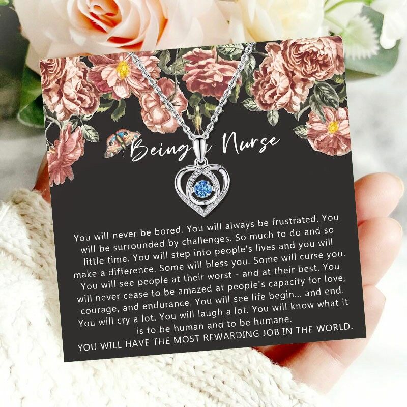 Gift for Nurse "You Will Have The Most Rewarding Job In The World" Necklace