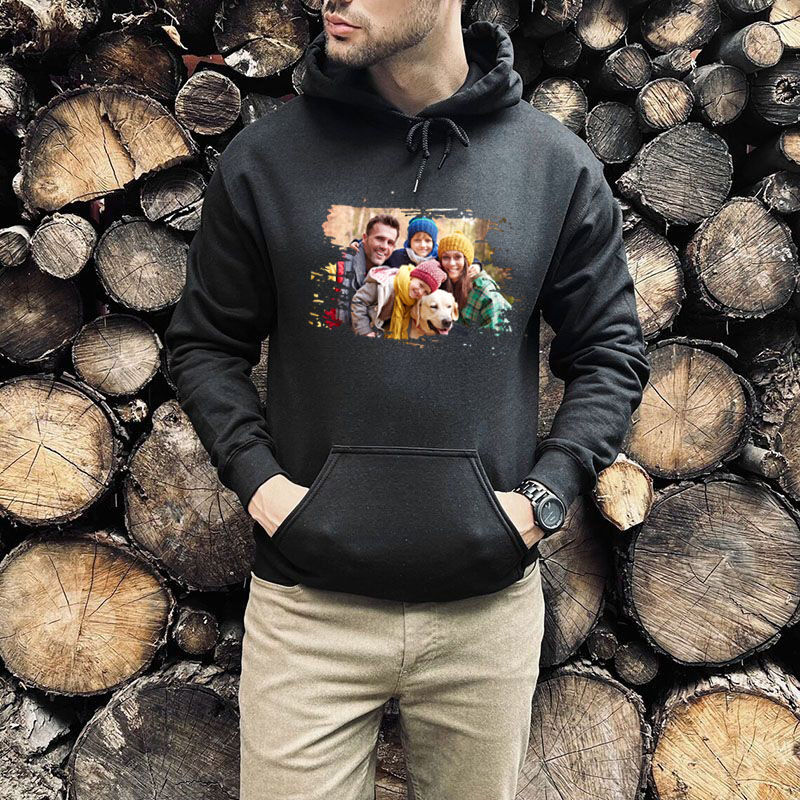 Personalized Hoodie with Custom Unique Photo Cherished Gift for Daddy