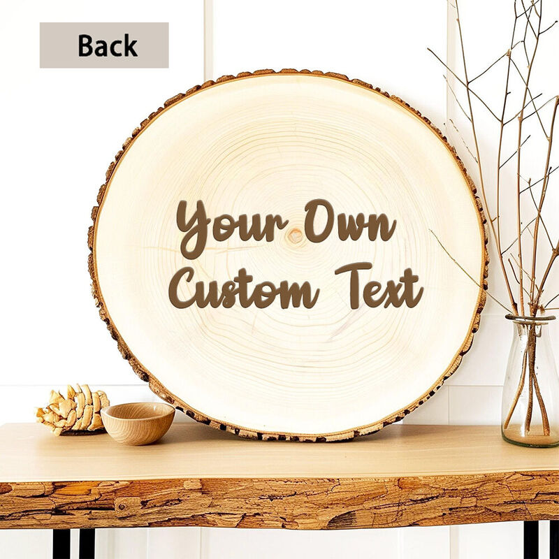 Personalized Wooden Photo Frame with Custom Text Added for Couples