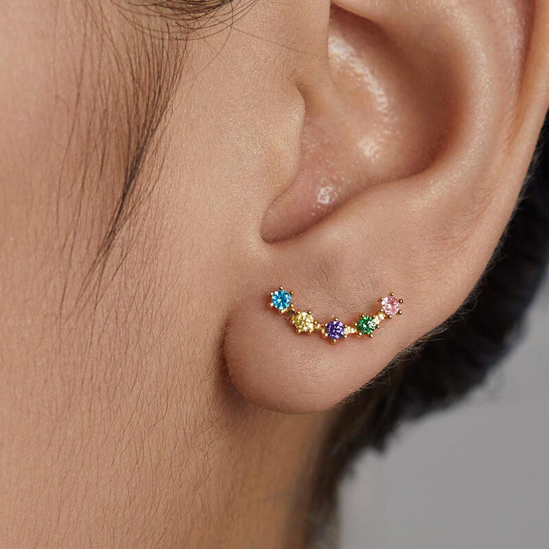 Personalised Birthstone Earrings Beautiful Gift for Mother's Day
