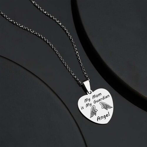 "To My Mom" Custom Heart-shaped Necklace Mother's Day Gifts Style B