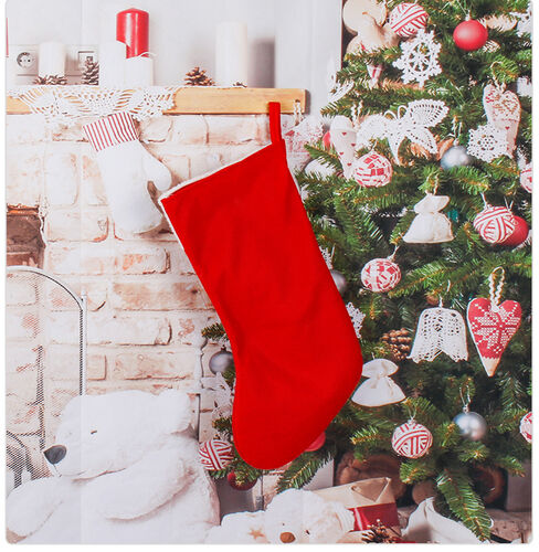 Christmas Socks Gift Bag with Santa Doll