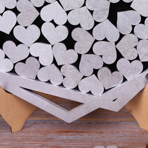 六角形 ウェディングドロップス 文字入れ 芳名帳 結婚式 木製 アクリル