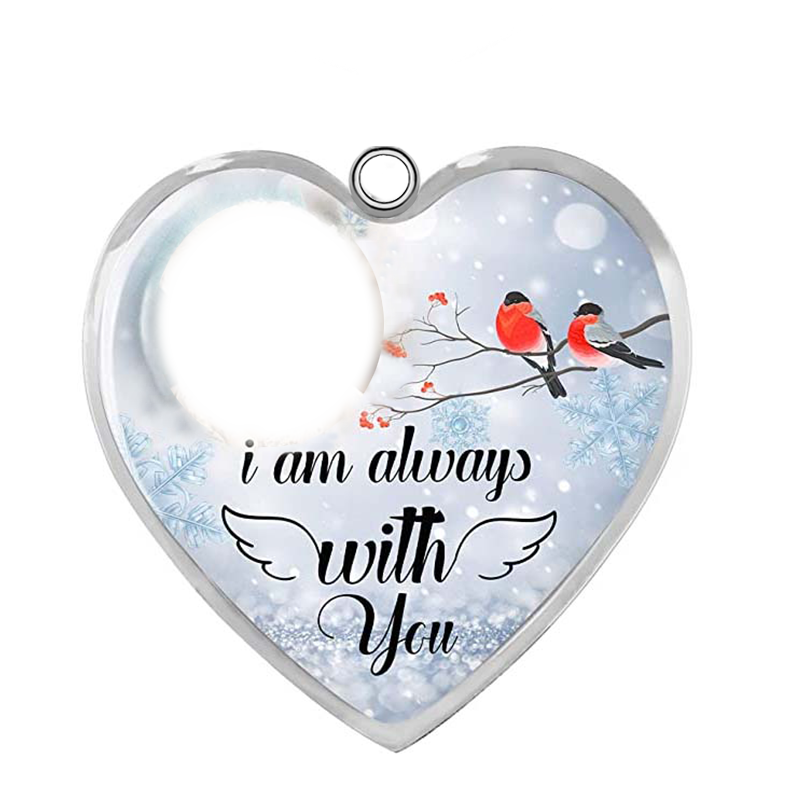 "I Am Always with You" Custom Photo Keychain
