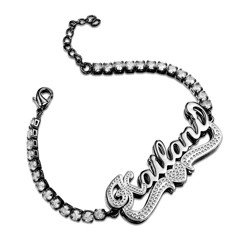 Tennis Chain Double Layer Personalized Name Bracelet