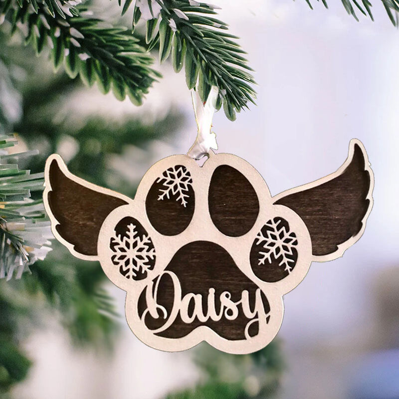 Personalized Memorial Angel Pet Custom Name Christmas Decorations