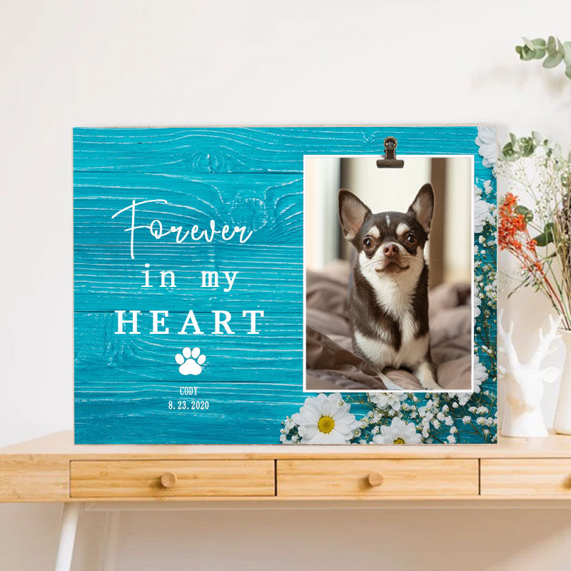 Personalized Photo Frame Dear Pet Memorial Present for Pet Lover