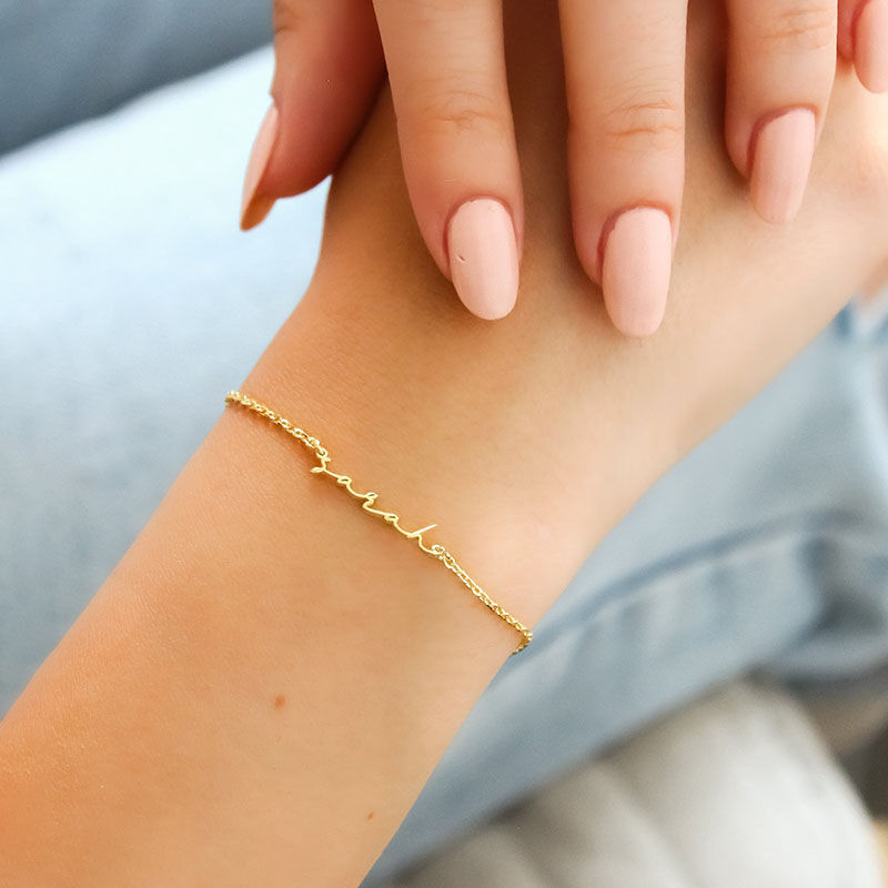 Personalisiertes Namensarmband Dainty Style Custom Name Geschenk für Sie