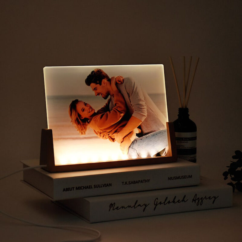 Personalized Picture Acrylic Lamp Warm Valentine's Day Present