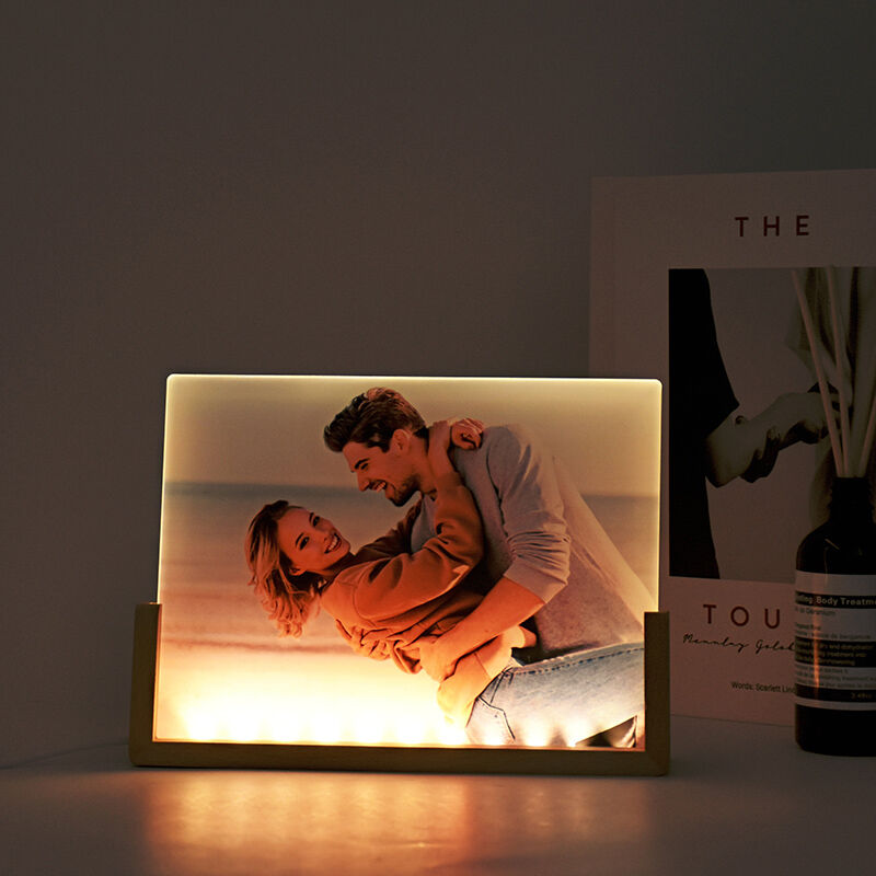 Personalized Picture Acrylic Lamp Warm Valentine's Day Present